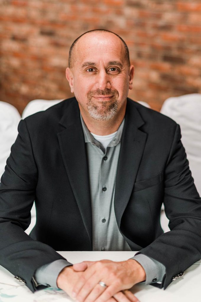 Marcus Wick seated at table